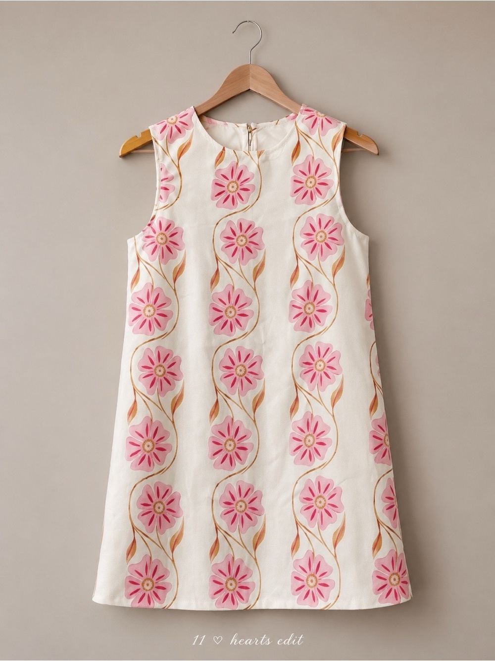 Commense xAnthropologie Romantic Print Sleeveless Shift Dress Medium NWT